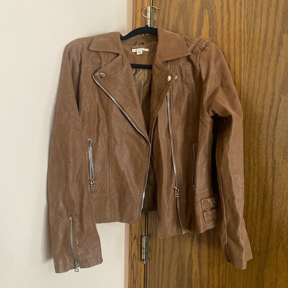 Size medium brown suede jacket